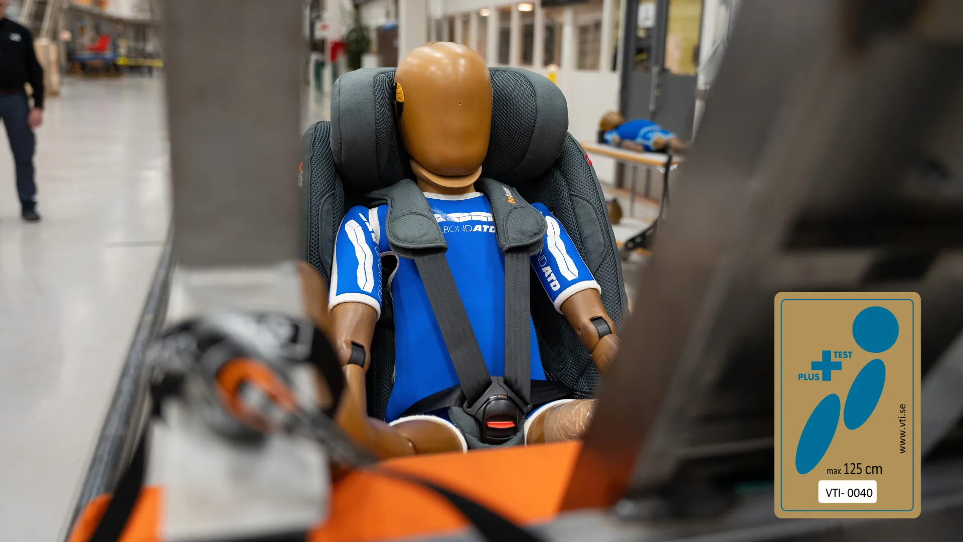 BeSafe child seat undergoing the Swedish Plus Test