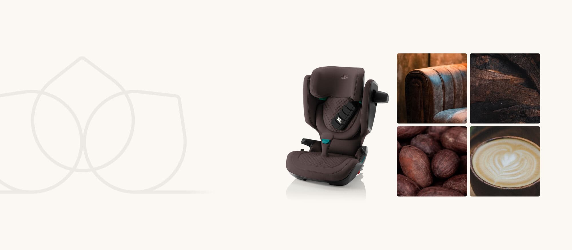 Britax Römer KIDFIX PRO in the Chocolate collection